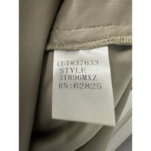 Tadashi Shoji Sequined Lace Smoked Pearl Grey Bronze Waist Detail Dress 8 Formal - Picture 6 of 9